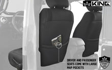 Load image into Gallery viewer, King4WD Seat Cover Jeep JK Seat Covers 12 Piece Neoprene Seat Covers Black/Black For 08-12 Wrangler JK 4 Door King 4WD - 11010401