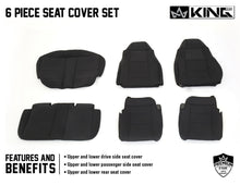 Load image into Gallery viewer, King4WD Seat Cover Jeep TJ Seat Covers 6 Piece Neoprene Seat Covers Black/Black For 97-02 Wrangler TJ King 4WD - 11010701