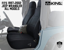 Load image into Gallery viewer, King4WD Seat Cover Jeep TJ Seat Covers 6 Piece Neoprene Seat Covers Black/Black For 97-02 Wrangler TJ King 4WD - 11010701