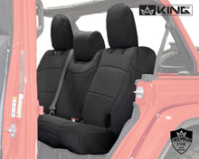 Load image into Gallery viewer, King4WD Seat Cover Jeep JL Seat Covers 13 Piece Neoprene Seat Covers Without Rear Arm Rest Black/Black For 18-20 Wrangler JL 4 Door King 4WD - 11010801