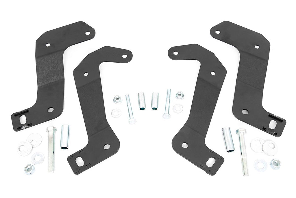 Rough Country Control Arm Brackets Jeep Front Control Arm Relocation Brackets 18-20 Wrangler JL/JT Gladiator Rough Country - 110602