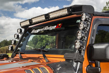 Load image into Gallery viewer, Rugged Ridge Light Bars &amp; Cubes Rugged Ridge 07-18 Jeep Wrangler JK Elite Fast Track Windshield Light Bar Mount w/ Crossbar