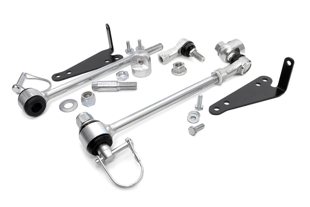 Rough Country Sway Bar Disconnect Jeep Front Sway Bar Disconnects 4-6 Inch 97-06 4WD Jeep Wrangler TJ Rough Country - 1142