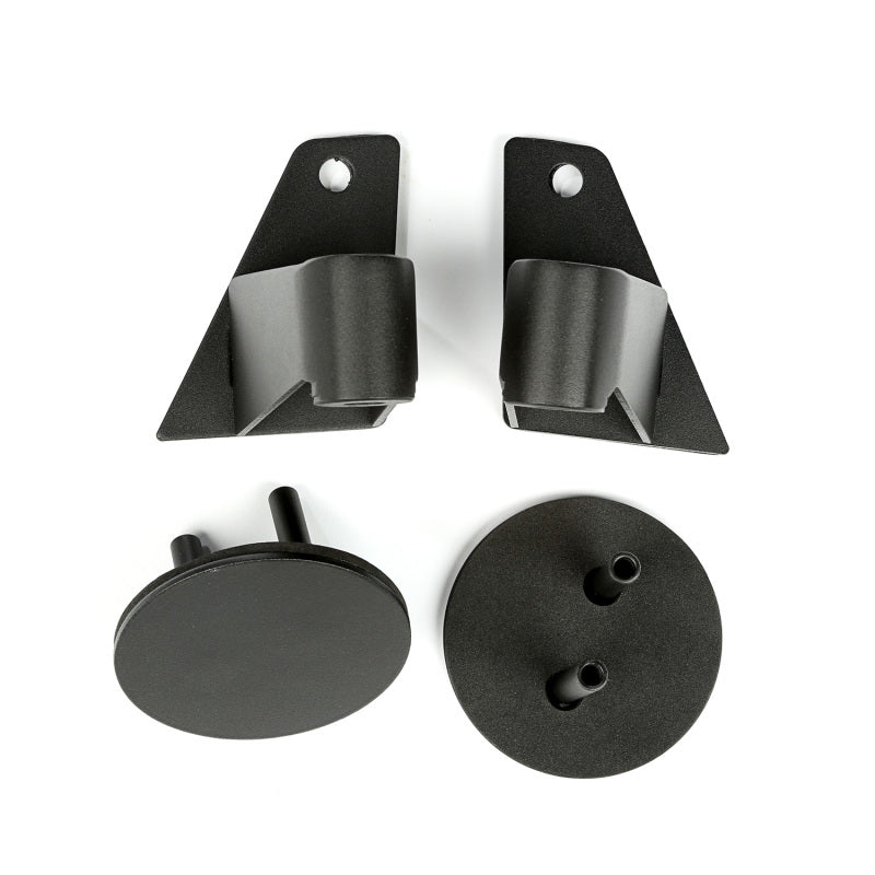 Rugged Ridge Exterior Trim Rugged Ridge 07-18 Jeep Wrangler JK Textured Black Mirror Relocation Brackets