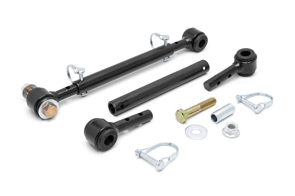 Rough Country Sway Bar Disconnect Jeep Front Sway Bar Disconnects 4-6 Inch 76-83 CJ 5 76-86 CJ 7 81-85 CJ 8 Scrambler 87-95 Wrangler YJ Rough Country - 1186