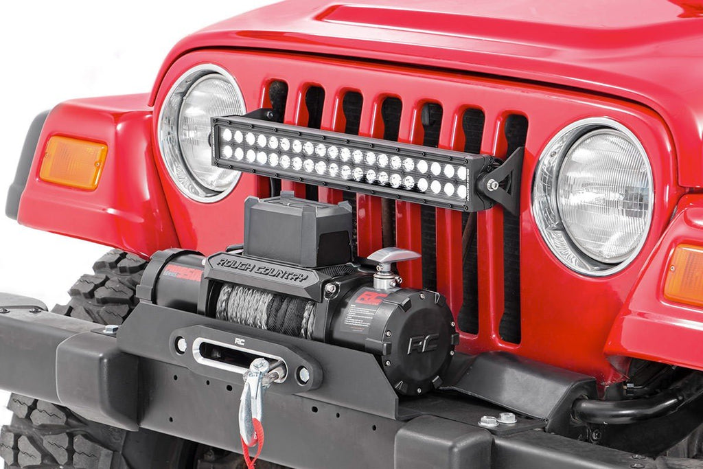 Rough Country Winch Mount Plate Jeep Winch Mounting Plate 87-06 Wrangler YJ/TJ Rough Country - 1189