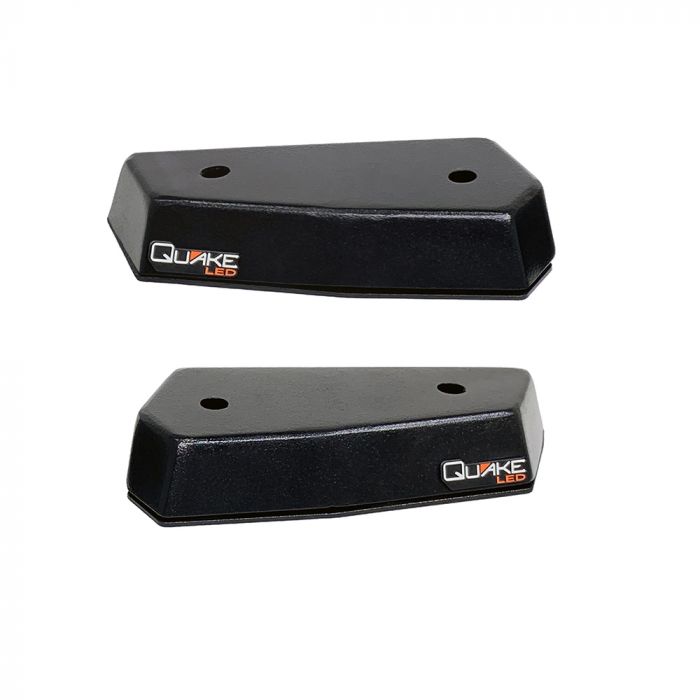 Quake LED Auxiliary Light Mounting Bracket Bronco Dual Pod/Work Light Mirror Mount - QBF1189