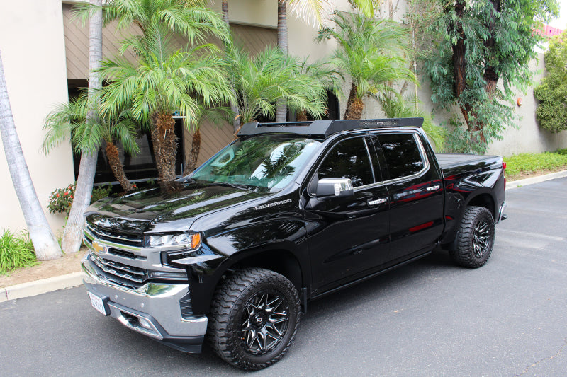 Go Rhino Roof Rack Go Rhino 19-23 Chevrolet/GMC Silverado/Sierra 1500 CC Ceros Low Profile Roof Rack - Tex. Blk