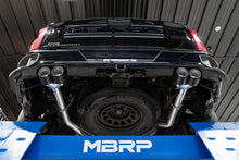 Load image into Gallery viewer, MBRP Catback MBRP 19-21 Chevy Silverado 1500 6.2L 2.5in Dual Split Rear Cat Back w/ Quad Carbon Fiber Tips- T304