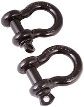 Load image into Gallery viewer, Rugged Ridge Shackle Kits Rugged Ridge Black 1in D-Shackles