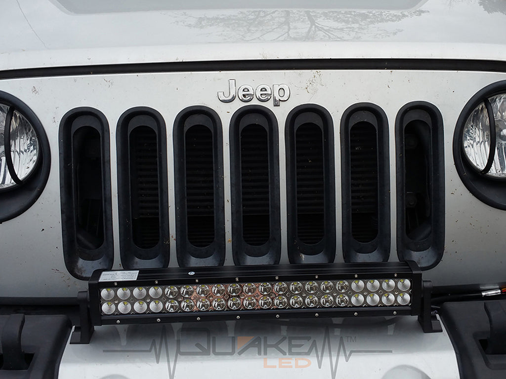 Quake LED Light Bar 22 Inch LED Light Bar Dual Row 120 Watt Combo White/Red Magma Series - QUDR006