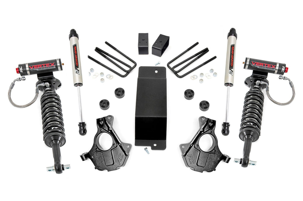 Rough Country Lift Kits 3.5 Inch GM Suspension Lift Knuckle Kit Vertex w/V2 Shocks (14-18 1500 PU 4WD Cast Steel) Rough Country - 12457