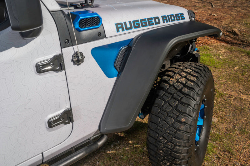 Rugged Ridge Fenders Rugged Ridge Max Terrain Fender Flare Set F & R 18-22 Jeep Wrangler JL