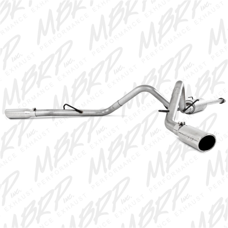 MBRP Catback MBRP 05-13 Toyota Tacoma 4.0L EC/CC AL Dual Split Side Cat Back Exhaust
