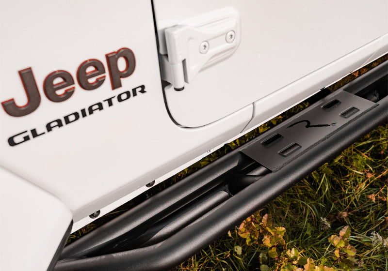 Rampage Side Steps Rampage 20-22 Jeep Gladiator SRS Sidebar Rock Crawler Steps - Black