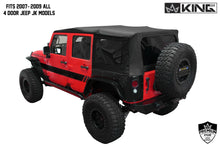 Load image into Gallery viewer, King4WD Soft Tops Jeep JK Replacement Soft Top Tinted Windows For 07-09 Wrangler JK 4 Door Black Diamond King 4WD - 14010435