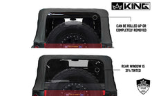 Load image into Gallery viewer, King4WD Soft Tops Jeep JK Replacement Soft Top Tinted Windows For 07-09 Wrangler JK 4 Door Black Diamond King 4WD - 14010435