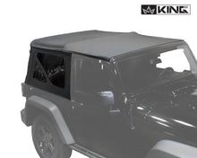 Load image into Gallery viewer, King4WD Soft Tops Jeep JK Replacement Soft Top Tinted Windows For 10-18 Wrangler JK 2 Door Black Diamond King 4WD - 14010535