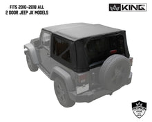 Load image into Gallery viewer, King4WD Soft Tops Jeep JK Replacement Soft Top Tinted Windows For 10-18 Wrangler JK 2 Door Black Diamond King 4WD - 14010535