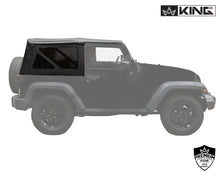 Load image into Gallery viewer, King4WD Soft Tops Jeep JK Replacement Soft Top Tinted Windows For 10-18 Wrangler JK 2 Door Black Diamond King 4WD - 14010535