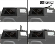 Load image into Gallery viewer, King4WD Soft Tops Jeep JK Replacement Soft Top Tinted Windows For 10-18 Wrangler JK 2 Door Black Diamond King 4WD - 14010535