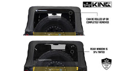 Load image into Gallery viewer, King4WD Soft Tops Jeep JK Replacement Soft Top Tinted Windows For 10-18 Wrangler JK 4 Door Black Diamond King 4WD - 14010635