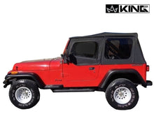 Load image into Gallery viewer, King4WD Soft Tops Jeep YJ Replacement Soft Top Tinted Windows For 87-95 Wrangler YJ Black Diamond King 4WD - 14011235