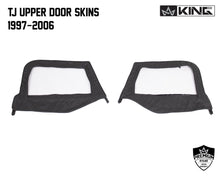 Load image into Gallery viewer, King4WD Half Doors Jeep TJ Half Door Uppers Replacement Soft Upper Doors For 97-06 Wrangler TJ Black Pair King 4WD - 14019935