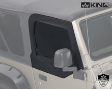 Load image into Gallery viewer, King4WD Half Doors Jeep TJ Half Door Uppers Replacement Soft Upper Doors For 97-06 Wrangler TJ Black Pair King 4WD - 14019935