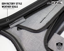 Load image into Gallery viewer, King4WD Half Doors Jeep TJ Half Door Uppers Replacement Soft Upper Doors For 97-06 Wrangler TJ Black Pair King 4WD - 14019935