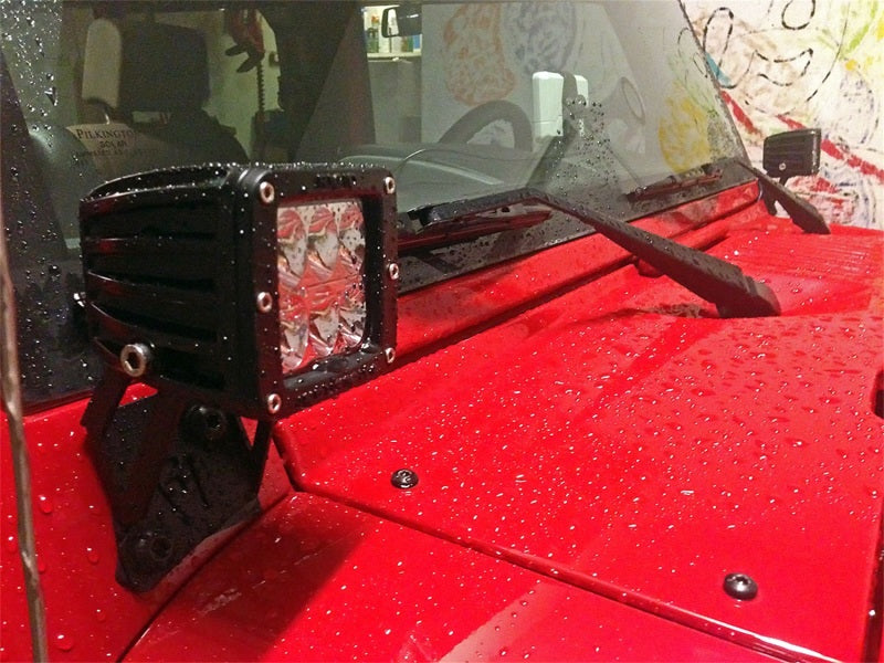 Rigid Industries Light Mounts Rigid Industries Jeep JK - A-Pillar Mount Kit - Mounts set of Dually/D2