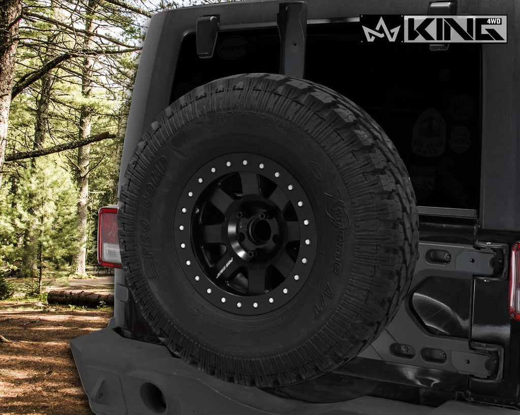 King4WD Tire Carriers Jeep JK Tire Carrier For 07-18 Wrangler JK 2/4 Door Baumer Heavy Duty Tire Carrier King 4WD - 17050101