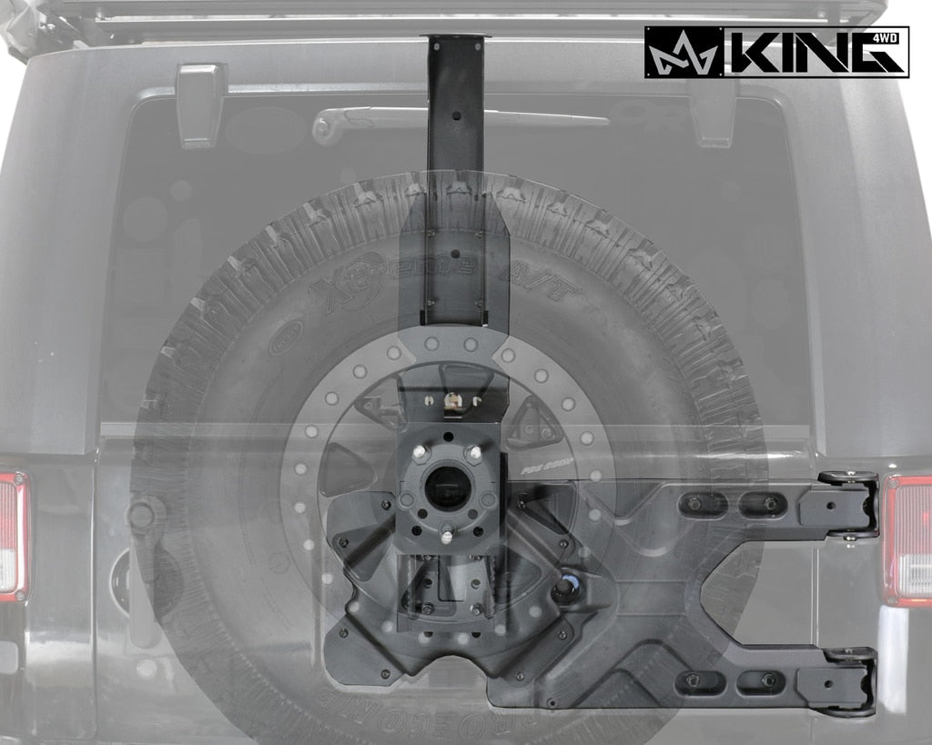 King4WD Tire Carriers Jeep JK Tire Carrier For 07-18 Wrangler JK 2/4 Door Baumer Heavy Duty Tire Carrier King 4WD - 17050101