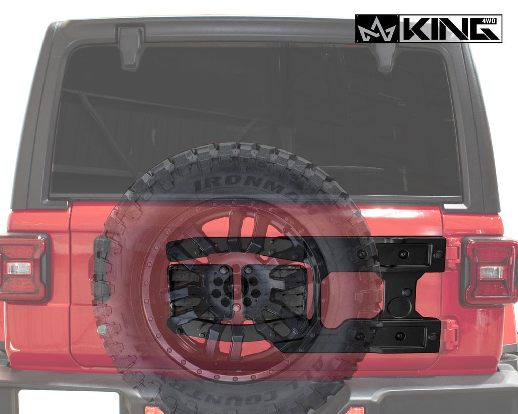 King4WD Tire Carriers Jeep JL Tire Carrier For 18-Pres Wrangler JL 2/4 Door Baumer Heavy Duty Tire Carrier King 4WD - 17050301