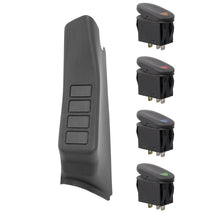 Load image into Gallery viewer, Rugged Ridge Dash &amp; Interior Trim Rugged Ridge A-Pillar 4 Switch Pod Kit Black LHD 11-18 JK