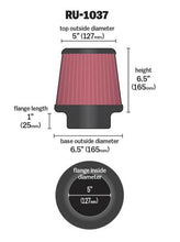 Load image into Gallery viewer, K&amp;N Engineering Air Filters - Universal Fit K&amp;N Universal Clamp-On Air Filter 5in FLG / 6-1/2in B / 5in T / 6-1/2in H