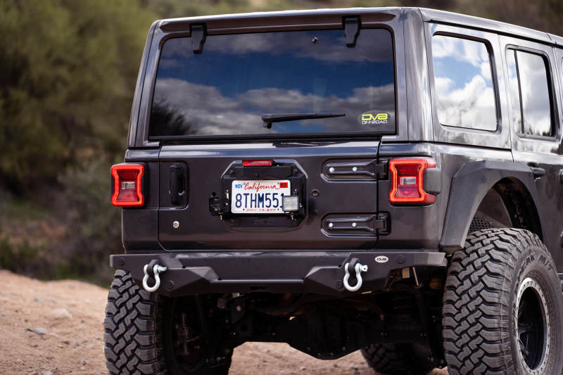 DV8 Offroad Brackets DV8 Offroad 18-22 Jeep Wrangler JL Spare Tire Delete Kit w/Light Mounts