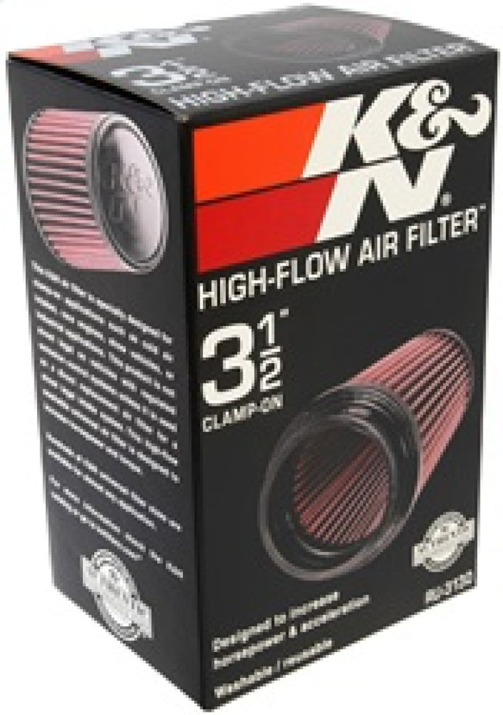 K&N Engineering Air Filters - Universal Fit K&N Filter Universal Rubber Filter 3 1/2 inch Flange 4 5/8 inch Base 3 1/2 inch Top 7 inch Height