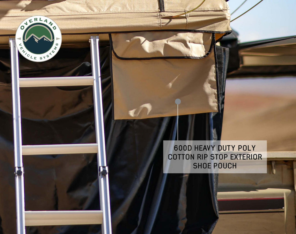 Overland Vehicle Systems Roof Top Tent TMBK 3 Person Roof Top Tent with Green Rain Fly Overland Vehicle Systems - 18119933