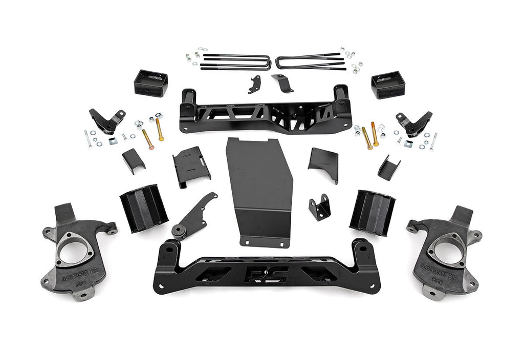 Rough Country Lift Kits 5 Inch GMC Suspension Lift Kit 14-18 Sierra 1500 Denal 4WD w/MagneRide Cast Steel Rough Country - 18300