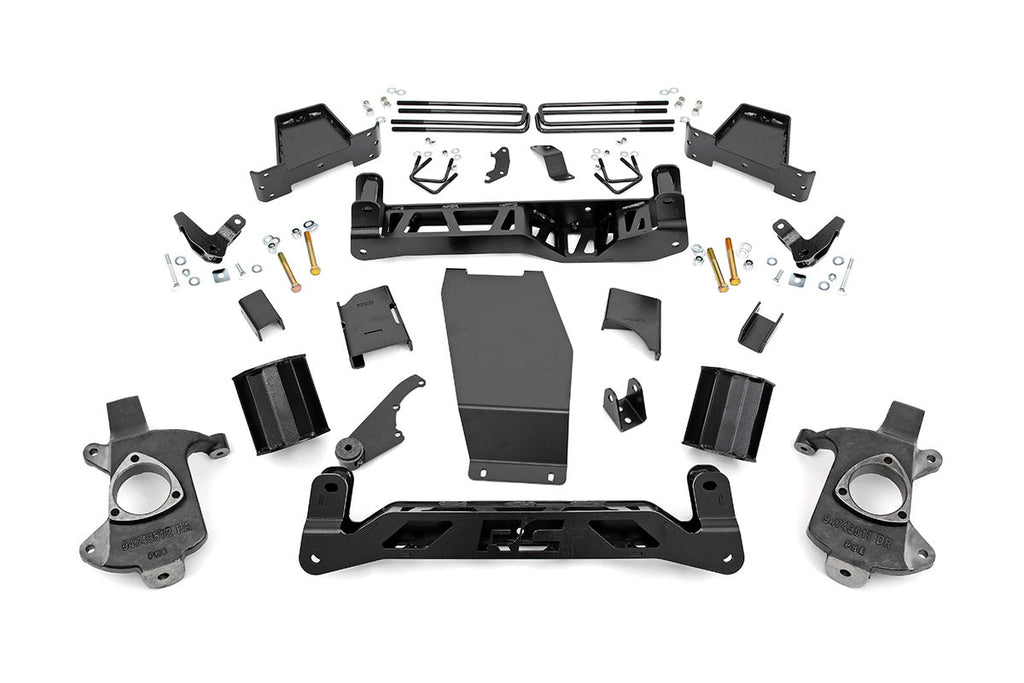 Rough Country Lift Kits 6 Inch GMC Suspension Lift Kit 14-18 Sierra 1500 Denal 4WD w/MagneRide Cast Steel Rough Country - 18400