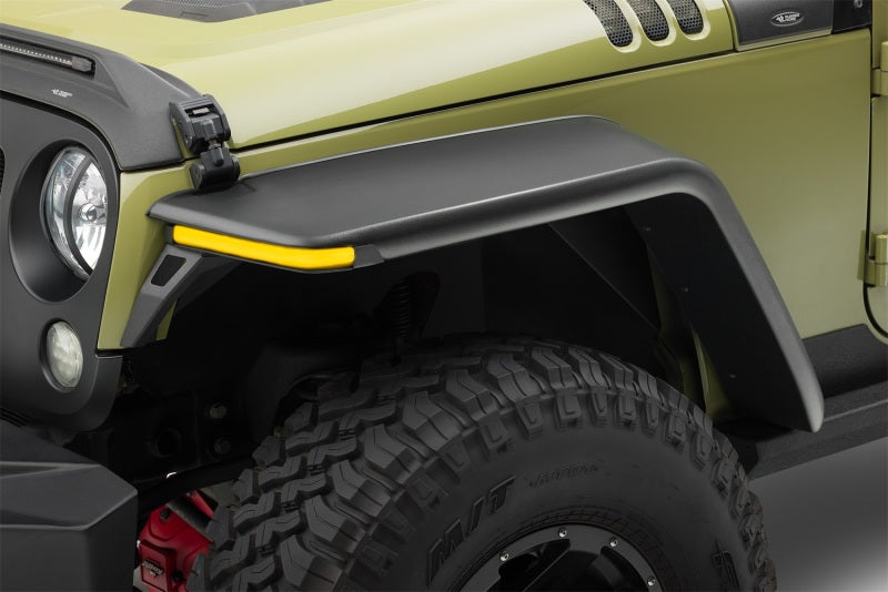 Rugged Ridge Fender Flares Rugged Ridge 07-18 Jeep Wrangler JK 2-Door+4-Door Unlimited Max Terrain Fender Flare Front+Rear Set