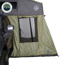 Load image into Gallery viewer, Overland Vehicle Systems Tent Annex Room Nomadic 4 Roof Top Tent Annex Green Base With Black Floor and Travel Cover Overland Vehicle Systems - 18549936