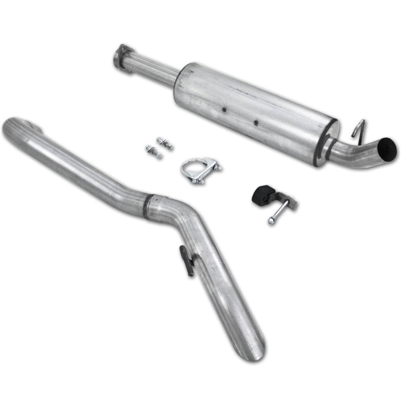 MBRP Catback MBRP 04-06 Jeep Wrangler (TJ) Unlimited 4 0L I-6 Cat Back Single Aluminized Exhaust