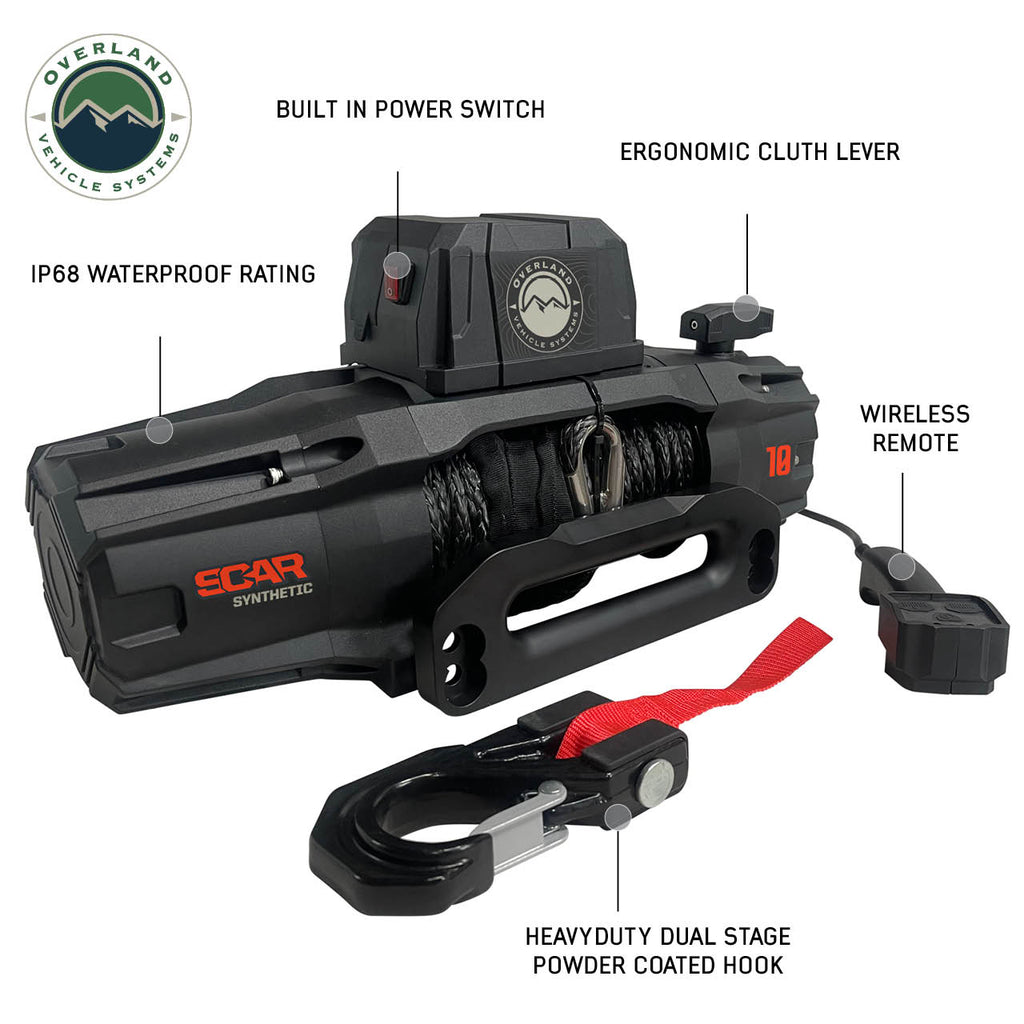 Overland Vehicle Systems Winches SCAR 12 Winch Overland Vehicle Systems - 19119901