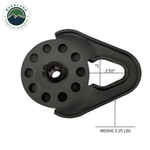 Load image into Gallery viewer, Overland Vehicle Systems Snatch Block Snatch Block Heavy Duty Matte Black Steel Overland Vehicle Systems - 19139805