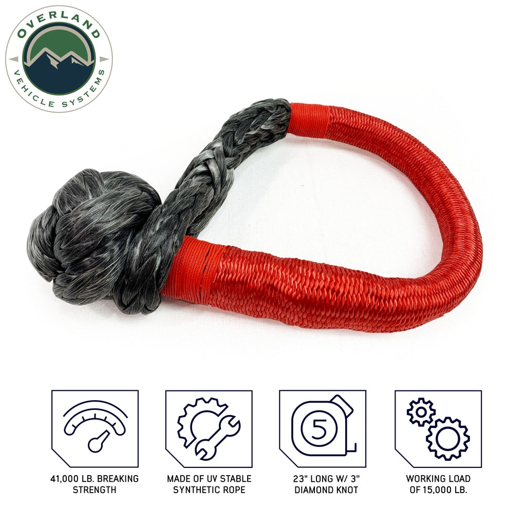 Overland Vehicle Systems Soft Shackle 23 Inch Soft Shackle 5/8 Inch Diameterќ Soft Shackle Recovery 44,000 lbs Breaking Strength Overland Vehicle Systems - 19149903