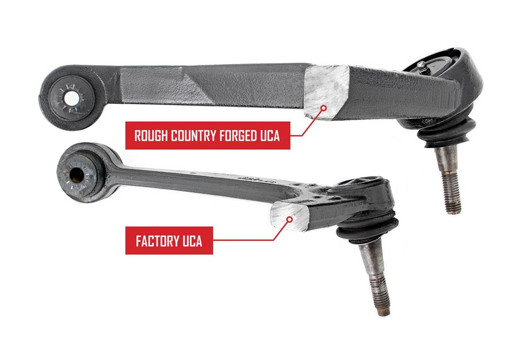 Rough Country Suspension Control Arm Forged Upper Control Arms 07-16 Silverado/Sierra 1500/SUV Rough Country - 19401A