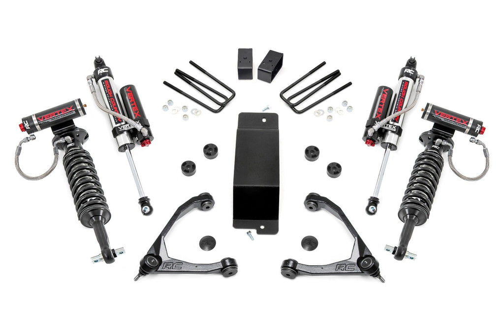 Rough Country Lift Kits 3.5 Inch GM Suspension Lift Kit w/Upper Control Arms Vertex (07-16 1500 PU 4WD) Rough Country - 19450