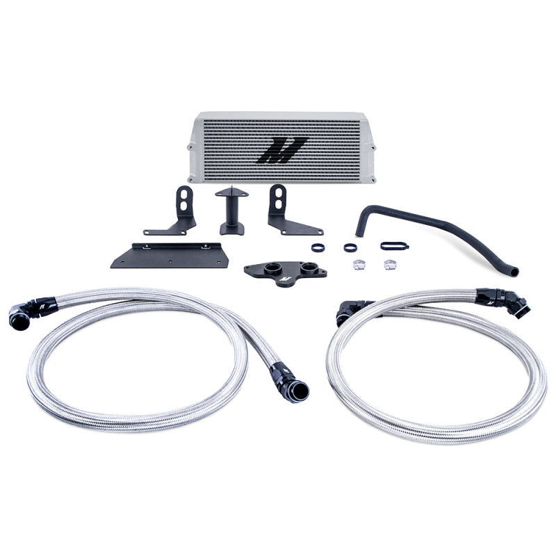 Mishimoto Oil Coolers Mishimoto 11-19 Ford 6.7L Powerstroke Performance Oil Cooler Kit - Silver